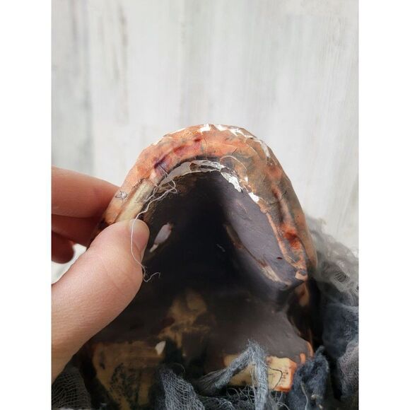 Styrofoam AS IS grim reaper hanging head skeleton red Halloween prop decor - Picture 9 of 16